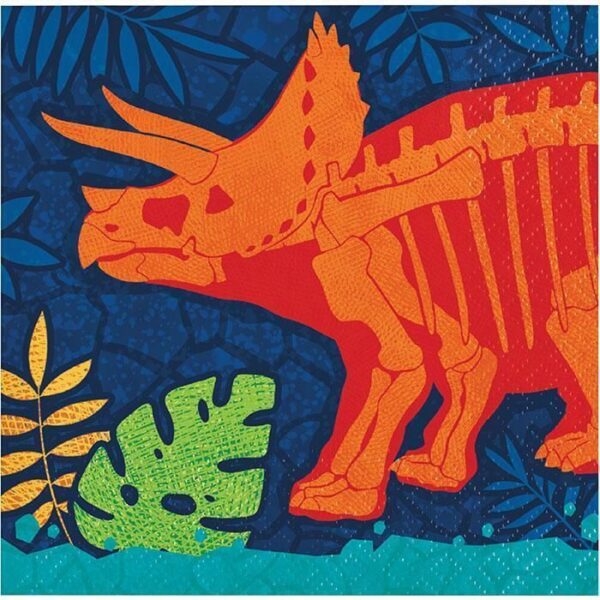 Dino Dig Beverage Napkins 16CT