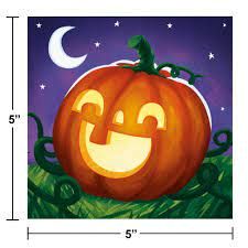 Smiling Pumpkins Beverage Napkins 16CT