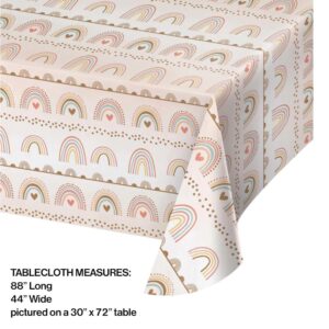 Boho Rainbow Plastic Tablecover 54"X102"