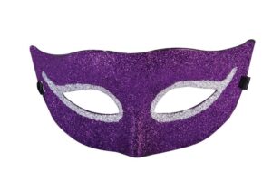 Purple Glitter 1/2 Mask