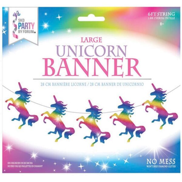 Fairytale Unicorn Rainbow Banner