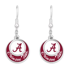 University Of Alabama Stacked Disk Earring