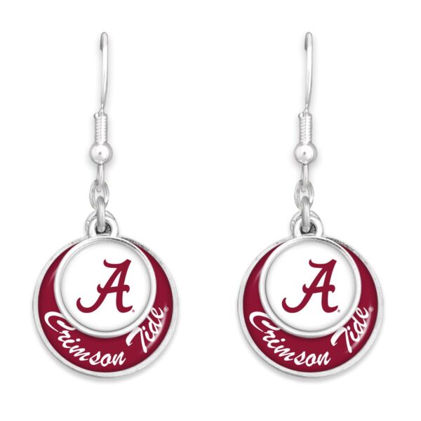 University Of Alabama Stacked Disk Earring