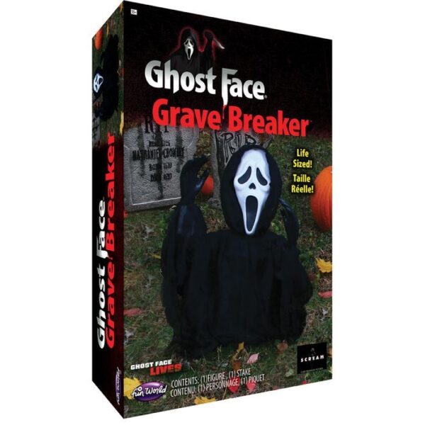 Ghost Face Scream Gravebreaker 12" W/poseable Arms