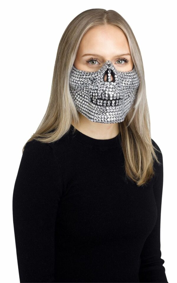 Glitter Skull Mask