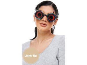 Neon Light Up Steampunk Goggles