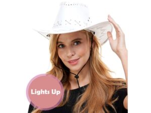 Neon Light Up Cowboy Hat