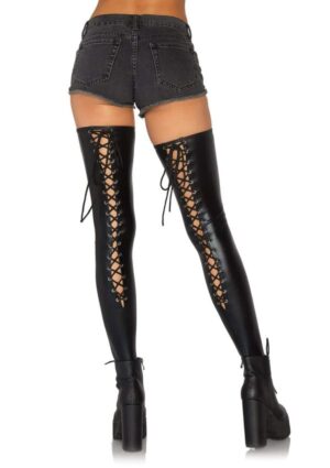 Lace Up Thigh Highs