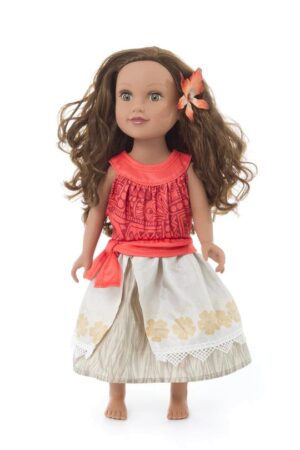 Polynesan Doll Dress