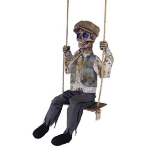 Swinging Skeleton Boy Animated Prop