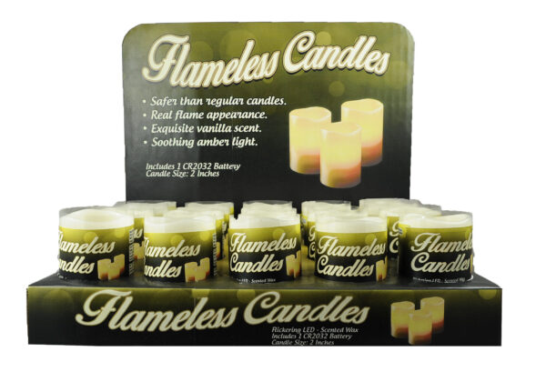 2" Scented Flameless Candle w/timer 1pc