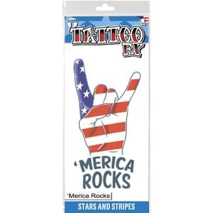 Merica Rocks Temporary Tattoo