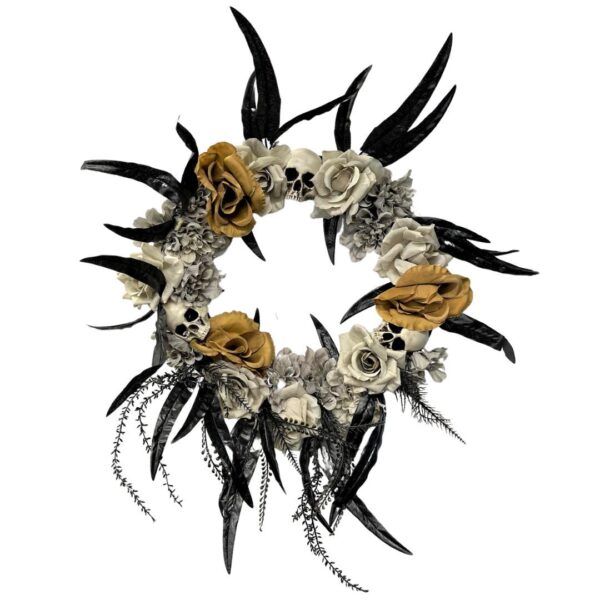 Skull Rose Wreath