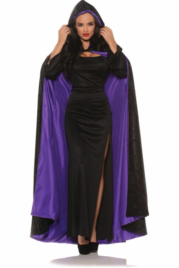 Hooded Velvet Cape