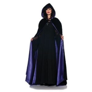 55" Velvet & Satin Cape