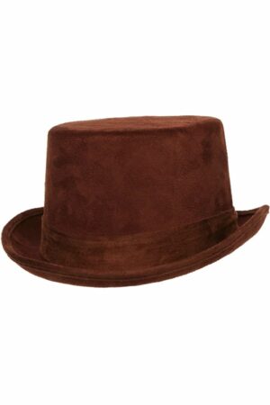 Faux Suede Top Hat