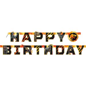 Jurassic World Dominion Happy Birthday Jointed Banner