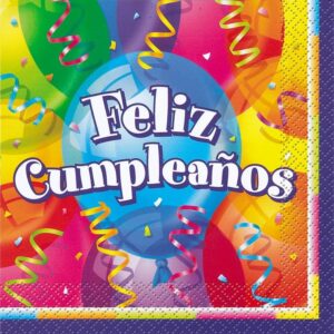 Feliz Cumpleanos Beverage Napkins 16CT