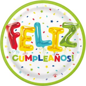 Feliz Cumpleanos 7" Plates 8CT