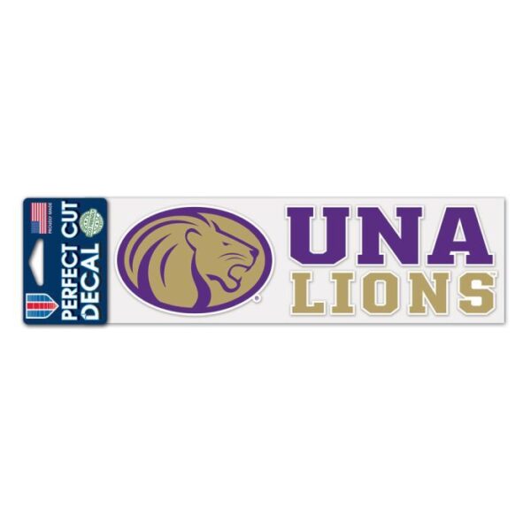 University Of North Alabama 3"x10" Perfect Cut Decal