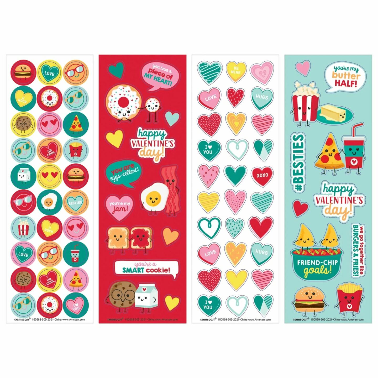Valentine Stickers 36CT - Party WOW