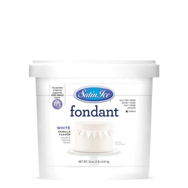 White Vanilla Fondant 2lb - Pail