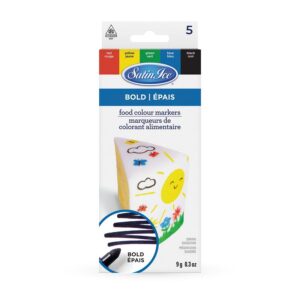 Food Color Markers Primary Bold Tip 5ct 0.3oz