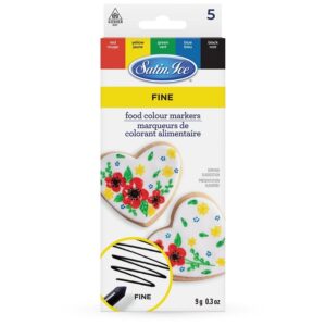 Food Color Markers Primary Fine Tip 5CT 0.3oz