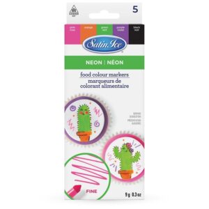 Food Color Markers Neon Fine 5CT 0.3oz