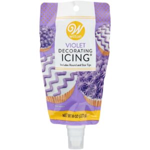 8oz White Icing Pouch W/Tips
