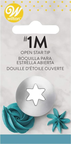 #1M Open Star metal Icing Tip