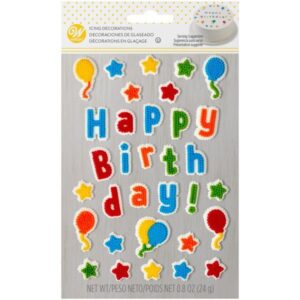 Happy Birthday Icing Decorations