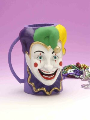 Mardi Gras Jester Beer Mug