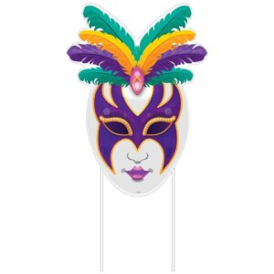 Mardi Gras Mask Yard Sign