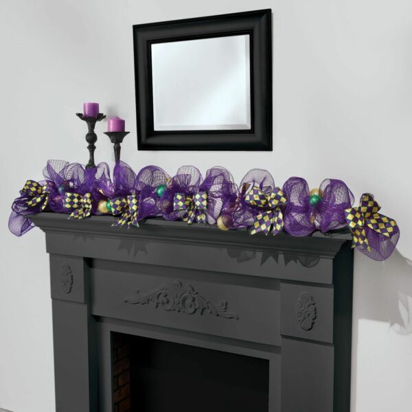 Deluxe Mardi Gras Mantle Garland Decoration