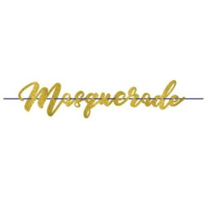 Mardi Gras Masquerade Letter Banner