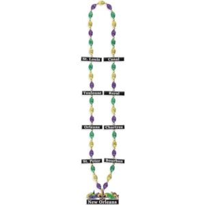 Mardi Gras Streets Bead Necklace