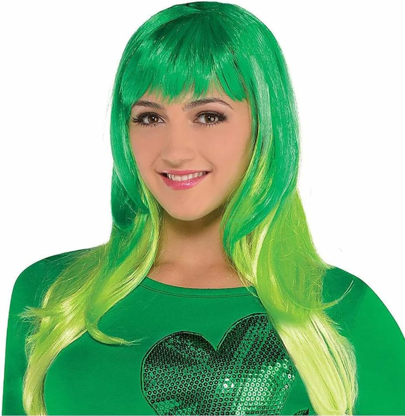 St. Patrick s Day Green Glamorous Wig Party WOW