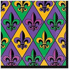 Fleur De Lis Luncheon Napkins 6.5" 36CT