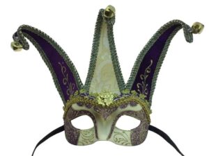 Mardi Gras Jester Half Mask