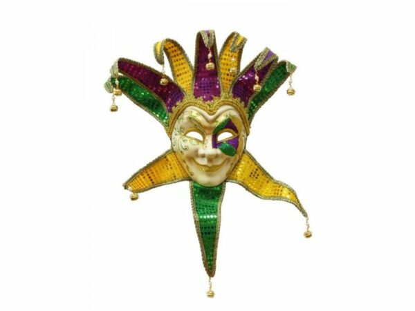 Mardi Gras Jester Full Mask