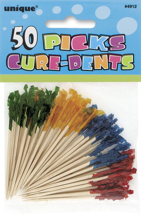 Frill Picks Asst Colors 50CT
