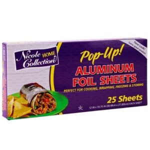 12"x10.75" Aluminum Foil Squares 50pcs