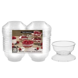 8oz Mini Cup with Lid 20CT Clear