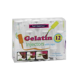 1.5oz Gelatin Injectors with Cap 12CT