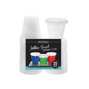 2oz Jello Shot Cup with Lid 25CT