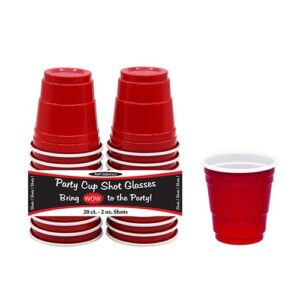2oz Red Party Shots 20CT