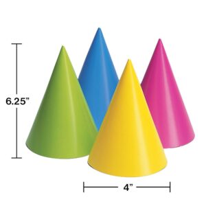 Assorted Color Party Hats 8CT