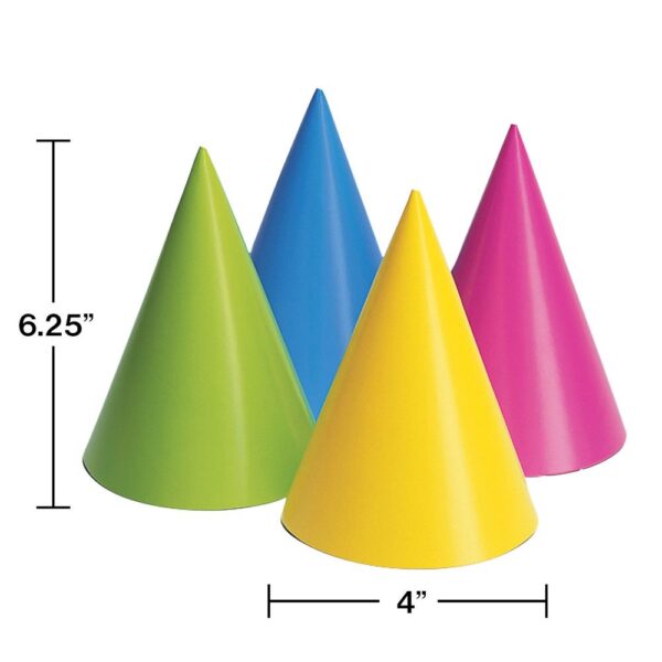 Assorted Color Party Hats 8CT