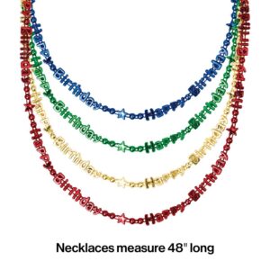 Happy Birthday Favor Necklaces 4CT